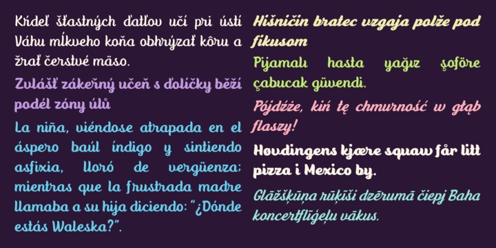 Пример шрифта Anyelir Script Bold